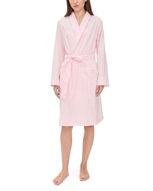Petite Plume Pink Gingham Robe