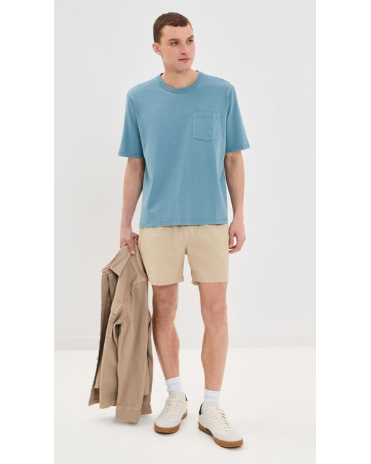 Corridor NYC Blue Garment Dye Tee for men