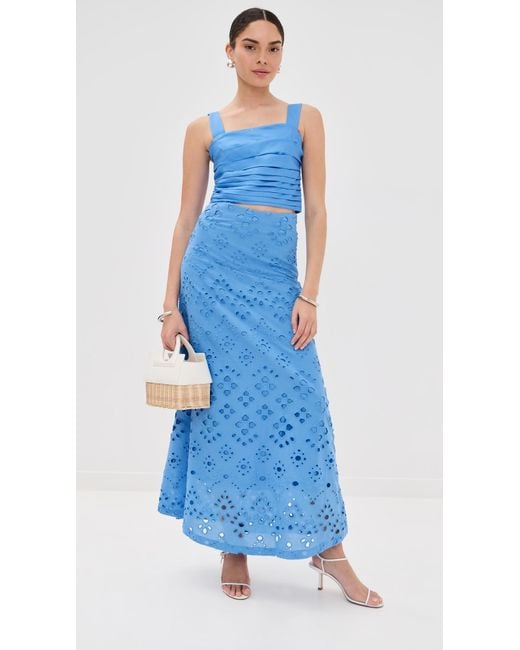Figue Blue Poppy Skirt