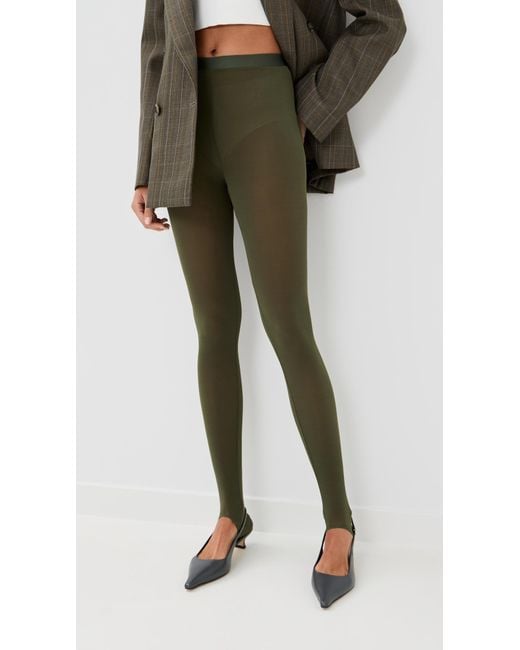 Wardrobe NYC Green Wardrobe. Nyc Sheer Stirrup Leggings
