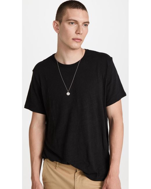 Rag & Bone Black Classic Flame Tee for men