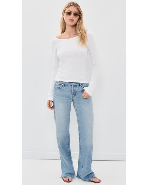Re/done White Monroe Tee