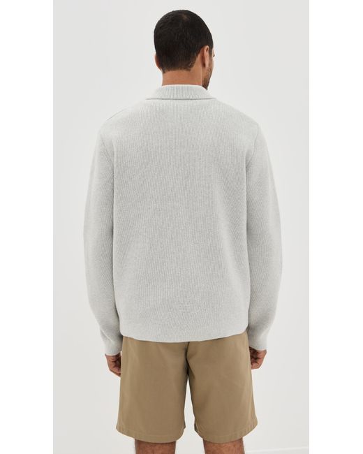 Les Deux Gray Fischer Cotton Milano Overshirt for men