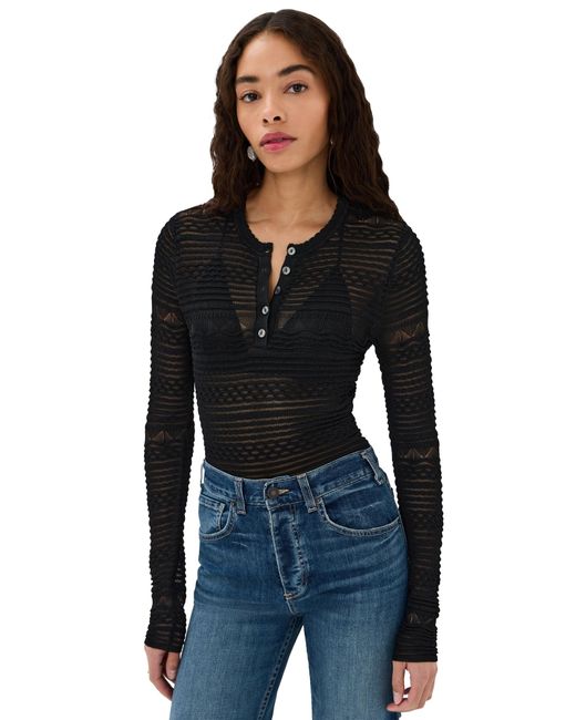 Ulla Johnson Black Felix Top
