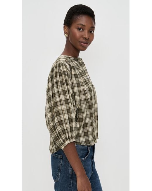 Madewell Multicolor Balloon-Sleeve Top