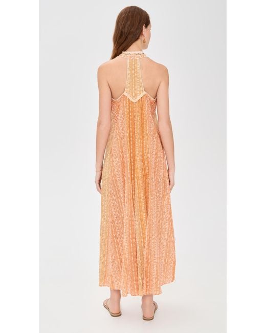 Poupette Multicolor Long Dress Nava Stripe Coverup