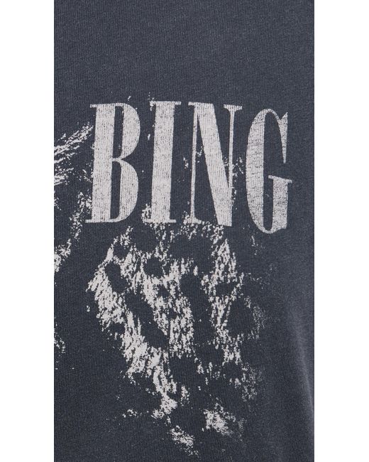 Anine Bing Black Leopard Cohen Tee