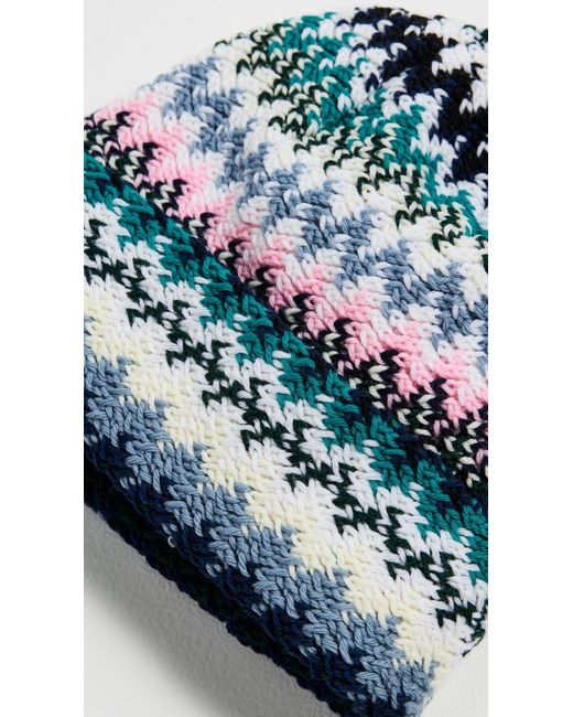 Missoni Blue Striped Beanie