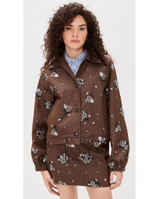 Line & Dot Brown Harriet Jacket