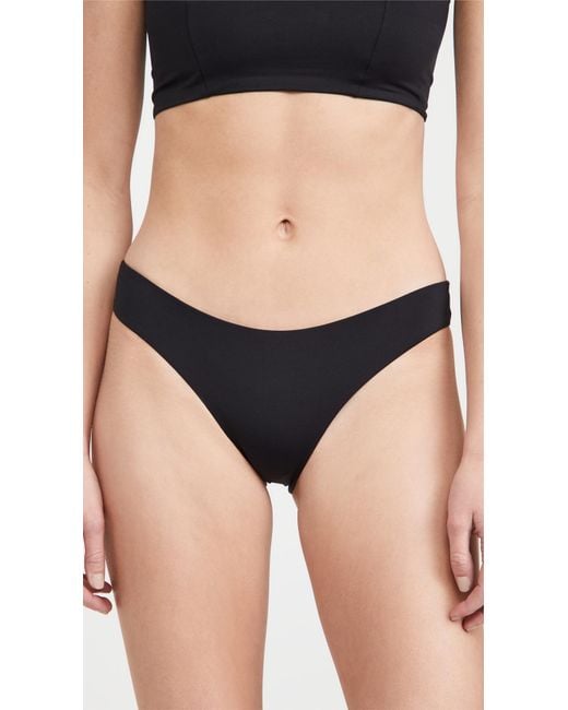 LSPACE Black Sandy Bikini Bottoms