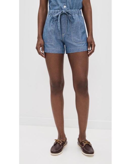 Alex Mill Blue Montauk Pull On Shorts
