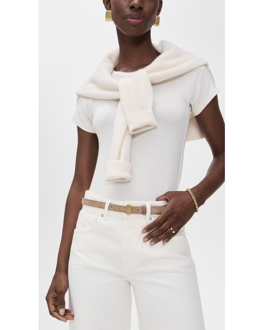 Veronica Beard Multicolor Suede Dash Belt
