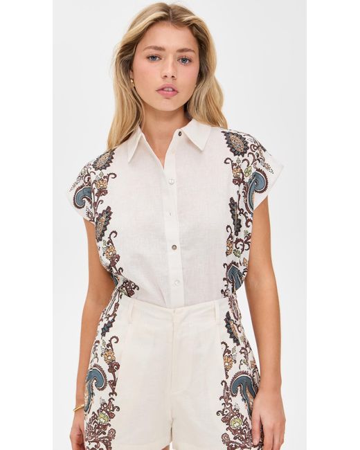 Cleobella White Selene Blouse