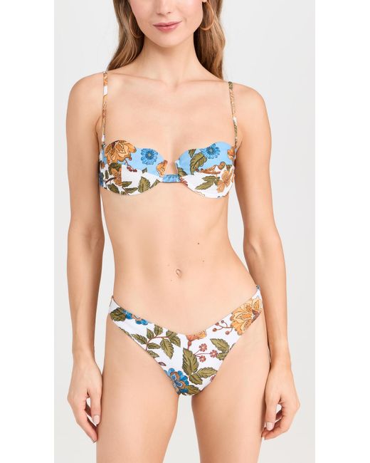 Farm Rio Black Garden Scarf Bikini Bottoms