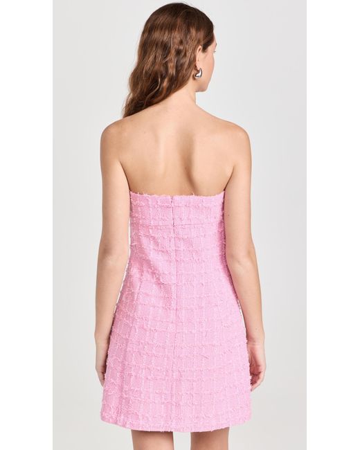 Amanda Uprichard Pink Aanda Uprichard Kelsey Dress In Tweed