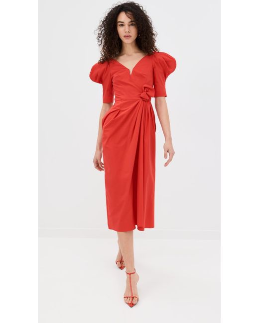 Rosie Assoulin Red Like A Fairy Tale Dress