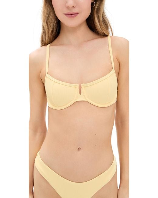 LSPACE Natural Hunter Bikini Top