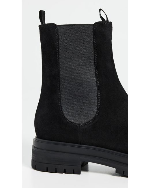 Gianvito Rossi Black Chester Suede Boots