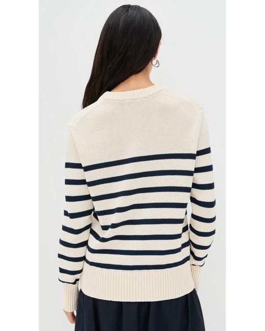 Jenni Kayne Black Cotton Kate V Neck Pullover