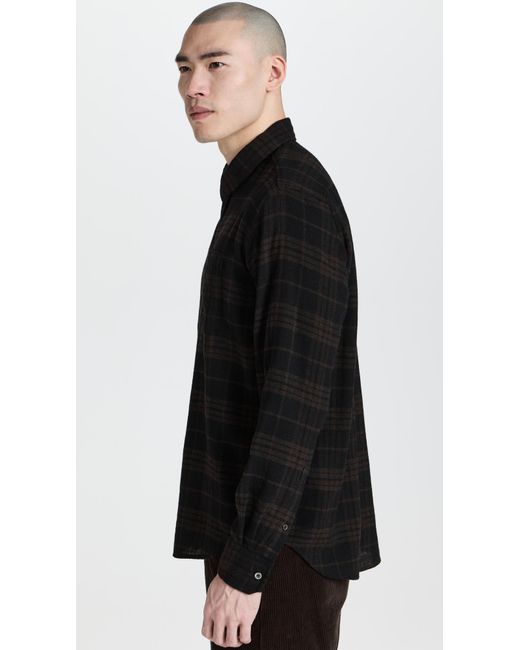 Norse Projects Black Nore Project Agot Reaxed Woo Check Hirt Epreo X for men