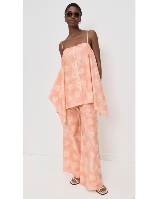 Rodebjer Multicolor Sheet Cotton Print Top