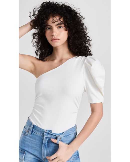 Free People Somethin Bout You Thong Bodysuit in White | Lyst