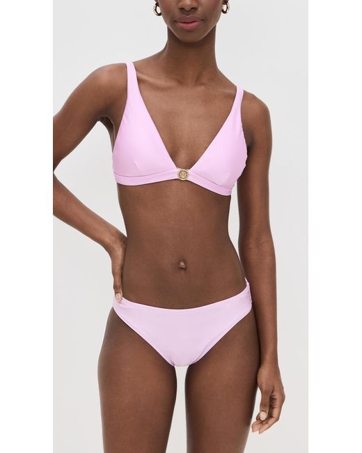 L'Agence Purple Lexie Shimmer Bra Top