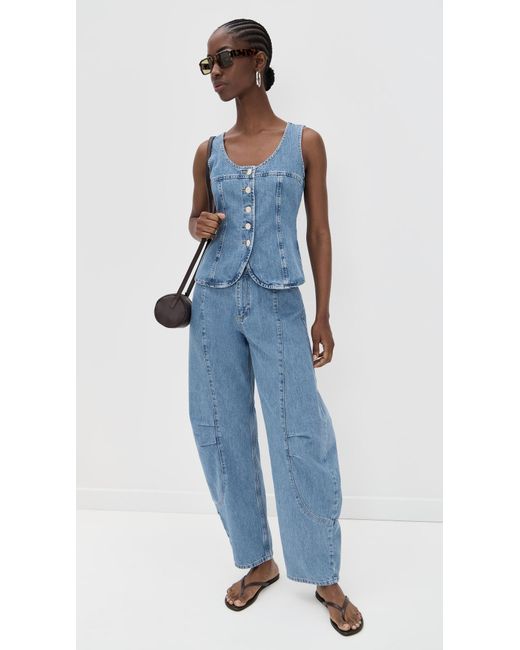 ALIGNE Blue Ariella Denim Top