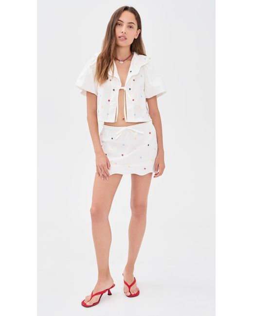 Sixxta White Marea Top