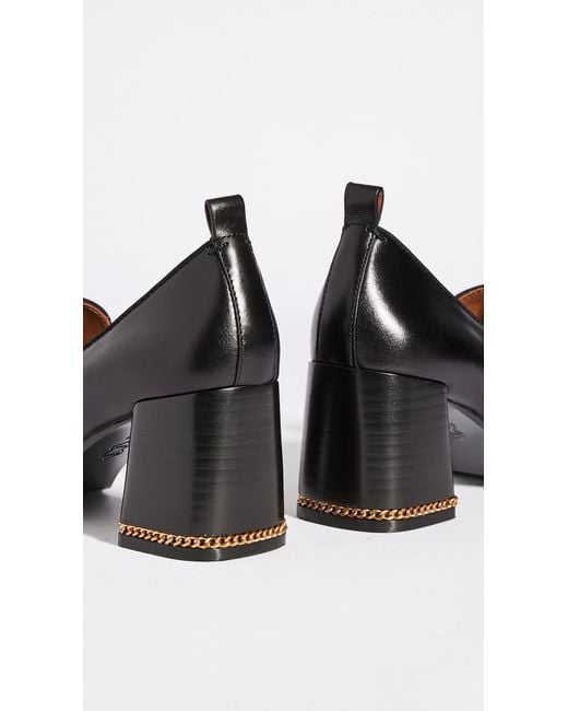 Tory Burch Chain 70mm Loafers in Black | Lyst
