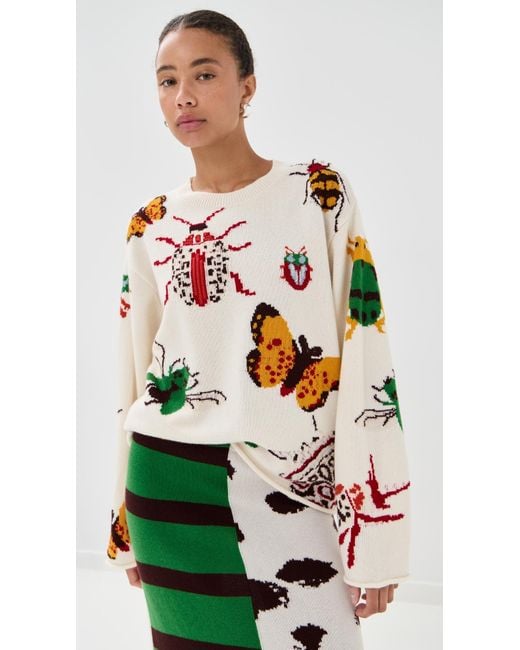 The Elder Statesman Multicolor Bug Crew