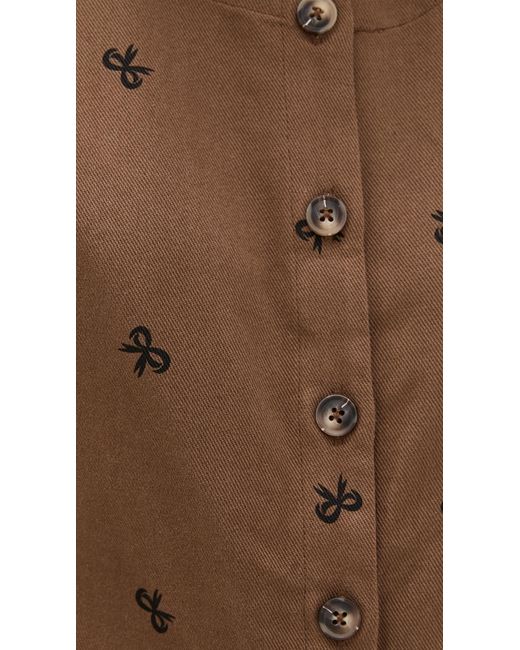 Little Lies Brown Bow Pattern Vest