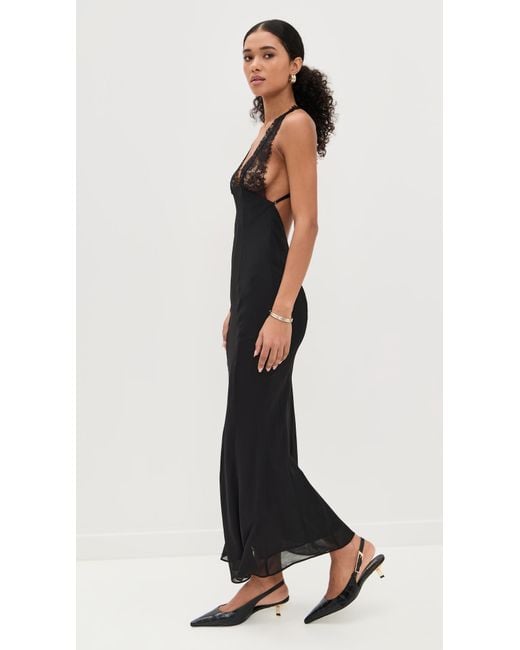 GUIZIO Lace Top Dress in Black | Lyst GUIZIO Lace Top Dress in Black | Lyst