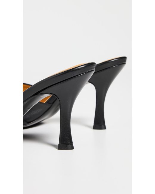 R13 Heeled Harness Slides in Black Lyst