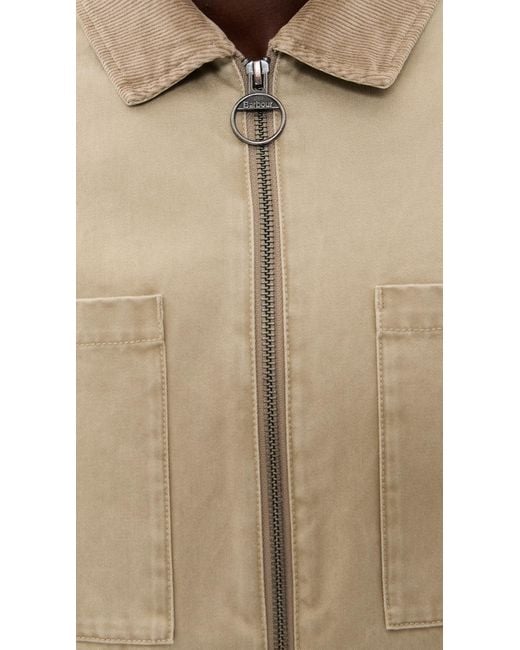 Barbour Natural Lenker Regular Twill Overshirt for men