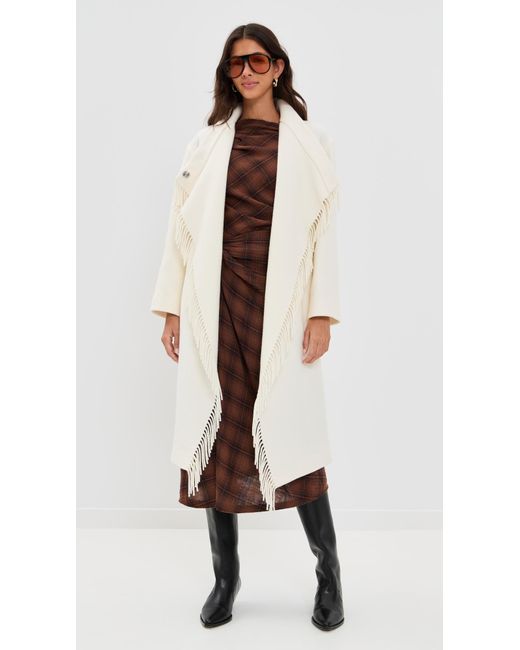 IRO White Ricky Overcoat