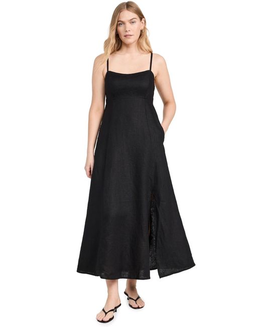 Xirena Black Daryl Linen Dress