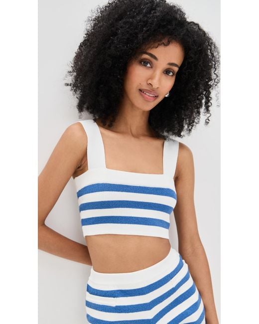 Posse Blue Ari Crop Top