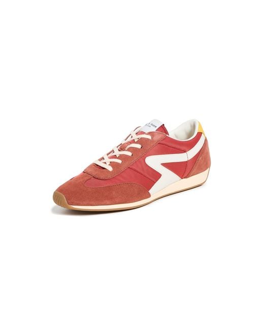 Rag & Bone Red Retro Runner Slim Sneakers