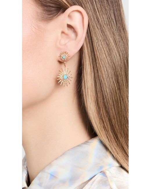 Elizabeth Cole Metallic Callaia Earrings