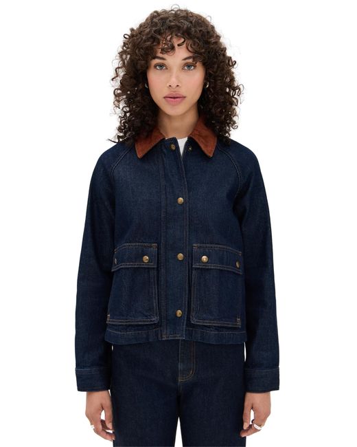 Madewell Blue Denim Trapeze Jacket