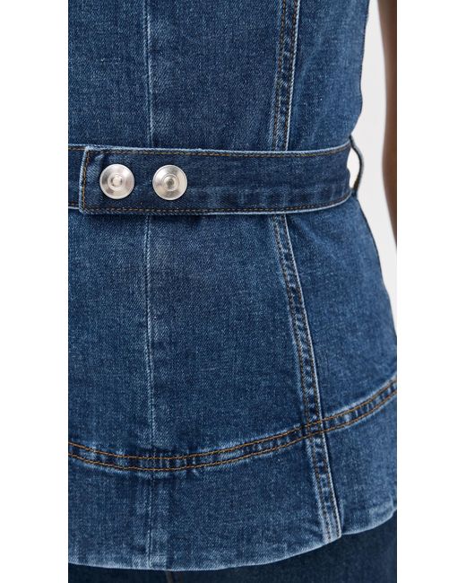 ALIGNE Blue Trish Denim Top