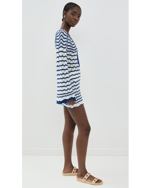 Bananhot Blue Mini Rey Dress