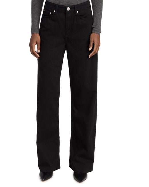 Rag & Bone Black Featherweight Logan Jeans
