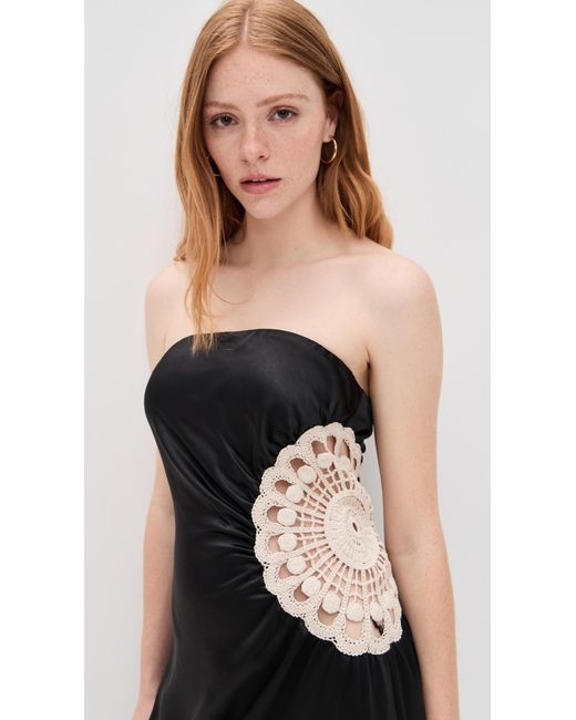 makima black dress VENUS Ruffle Maxi Dress | Very Cherry