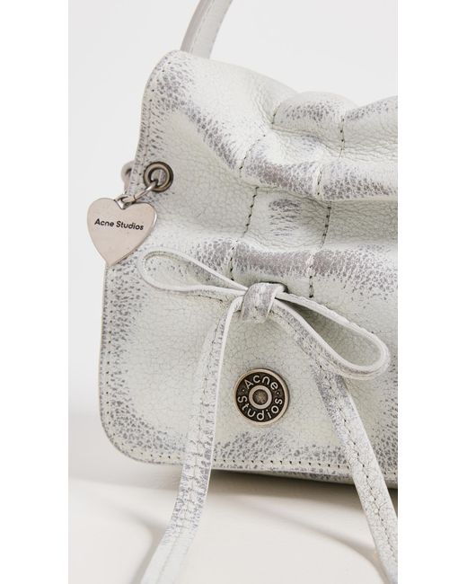 Acne White Multipocket Micro Vintage Bag