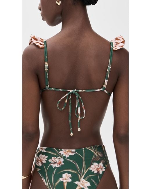 PATBO Green Botanic Retro Bikini Top