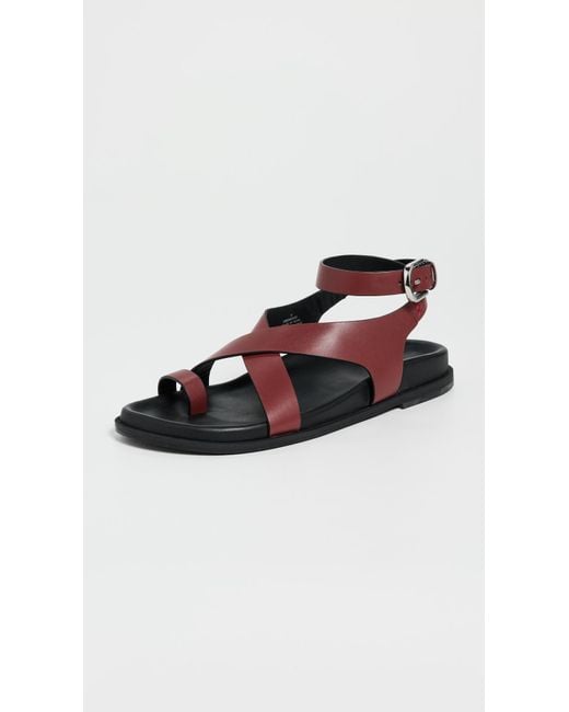 Free People Multicolor Anya Crisscross Footbed Sandals