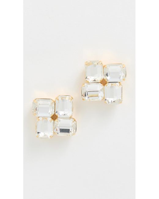 Jennifer Behr White Piccolo Earrings