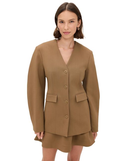 Nanushka Brown Kaori Outerwear